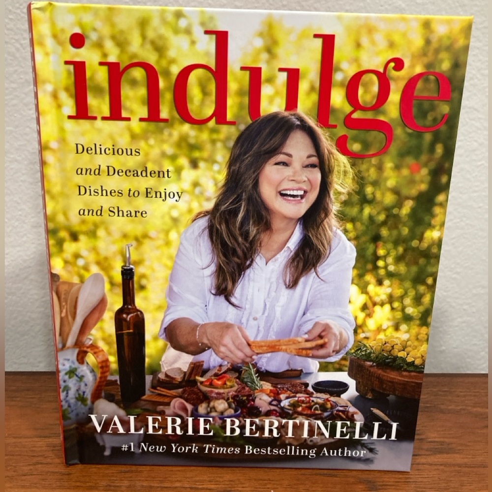 New SIGNED Valerie Bertinelli Indulge Delicious and Decadent Dishes cookbook hb